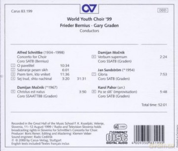 Alfred Schnittke: Konzert fur Chor [CD]