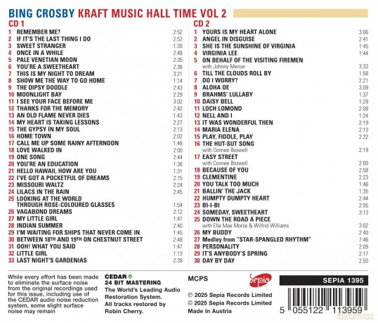 Bing Crosby: Kraft Music Hall Time: Volume 2 [CD]