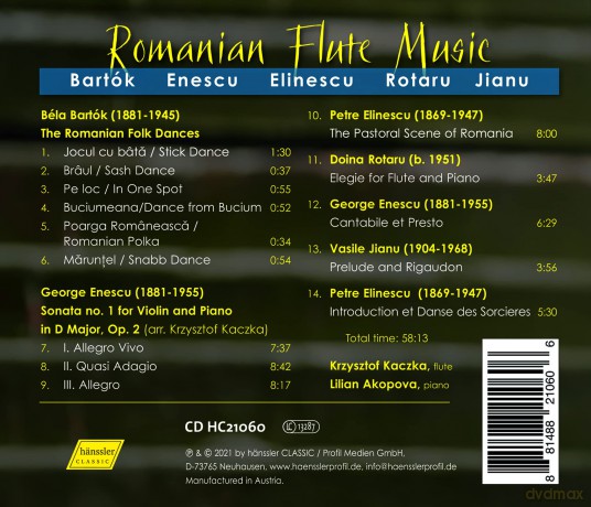 Krzysztof Kaczka - Romanian Flute Music [CD]