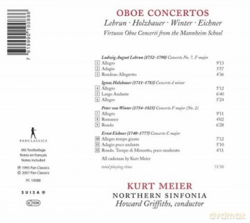 Kurt Meier spielt Oboenkonzerte [CD]