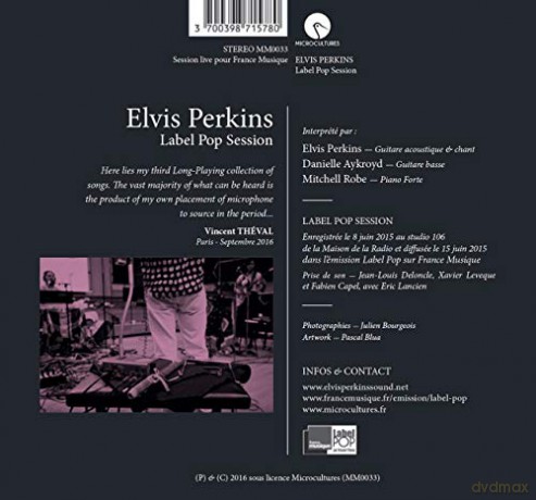 Elvis Perkins: Label Pop Session [CD]
