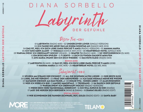 Diana Sorbello: Labyrinth der Gefuhle (Best Of) [2CD]