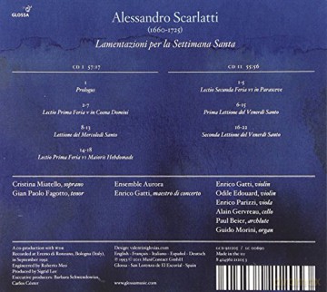 Alessandro Scarlatti: Lamentazioni per la Settimana Santa [2CD]