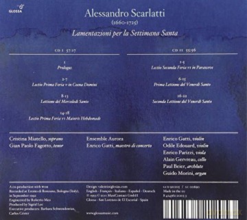 Alessandro Scarlatti: Lamentazioni per la Settimana Santa [2CD]