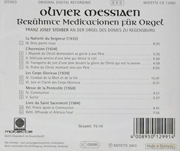 Olivier Messiaen: L'Ascension [CD]