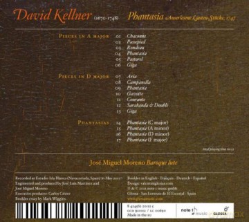 David Kellner: Lautenstucke Phantasia [CD]