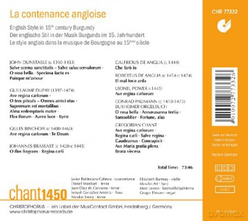 Le contenance angloise - English Style in Burgundy (15.Jh.) [CD]
