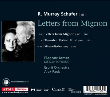 Raymond Murray Schafer: Letters From Mignon [CD]