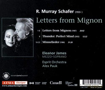 Raymond Murray Schafer: Letters From Mignon [CD]