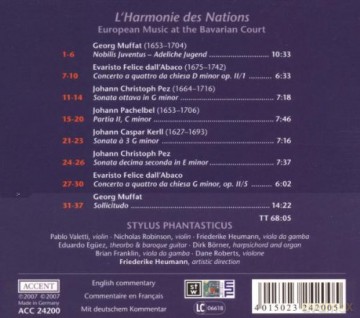 L'Harmonie des Nations - Musik am Bayerischen Hof [CD]