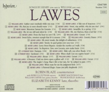 Henry Lawes: Lieder [CD]