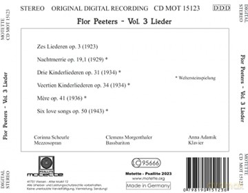Flor Peeters: Lieder [CD]