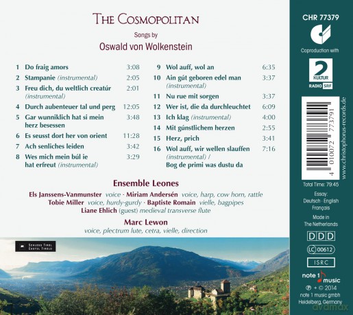 Oswald von Wolkenstein: Lieder - The Cosmopolitan [CD]