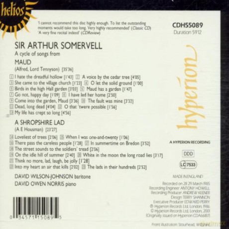 Arthur Somervell: Liederzyklen [CD]