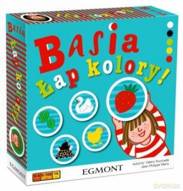 Basia Łap Kolory (gra) +Basia I Bałagan + Basia I Przedszkole (książki)