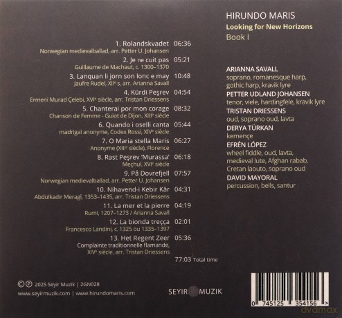 Hirundo Maris: Looking for New Horizons, Book I [CD]
