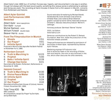 Albert Ayler: Lost Performances 1966 Revisited [CD]