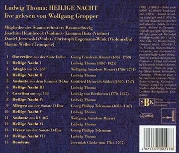 Ludwig Thoma:Heilige Nacht [CD]