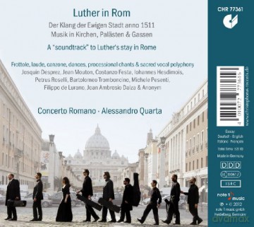 Luther in Rom - Der Klang der Ewigen Stadt anno 1511 [CD]