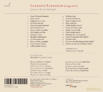 Luzzasco Luzzaschi: Madrigali Libro 5 [CD]