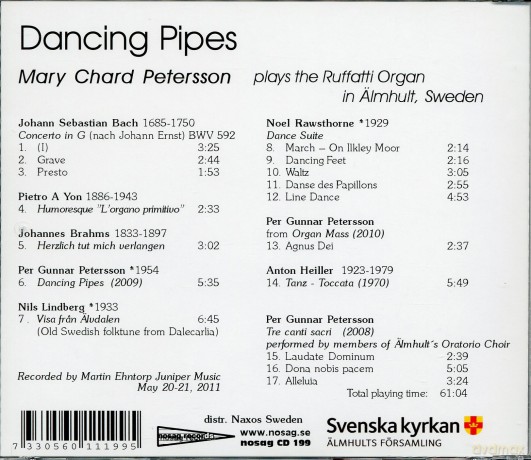 Mary Chard Petersson - Dancing Pipes [CD]