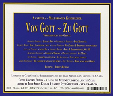 Maulbronner Kammerchor - Von Gott zu Gott [CD]