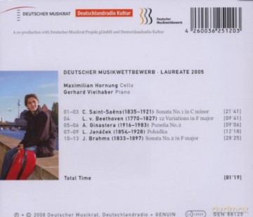 Maximilian Hornung,Cello [CD]