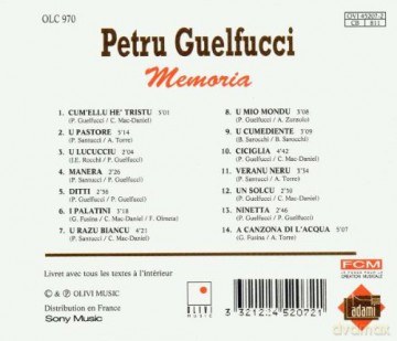 Petru Guelfucci: Memoria [CD]