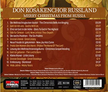 Don Kosakenchor Russland: Merry Christmas From Russia [CD]