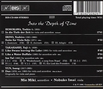 Mie Miki,Akkordeon - Into the Depth of Time [CD]