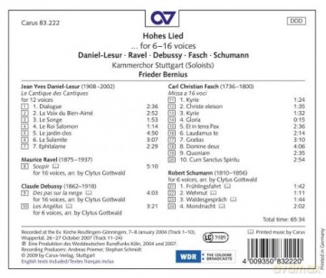 Carl Friedrich Christian Fasch: Missa a 16 voci [CD]