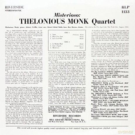 Thelonious Monk: Misterioso (Limited) [Winyl]