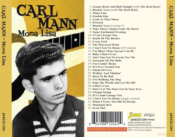 Carl Mann: Mona Lisa [CD]