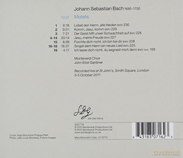 Johann Sebastian Bach: Motetten BWV 225-230 [CD]