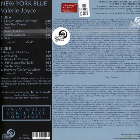 Valerie Joyce: New York Blue (Half-Speed Mastering) (Limited) [Winyl]