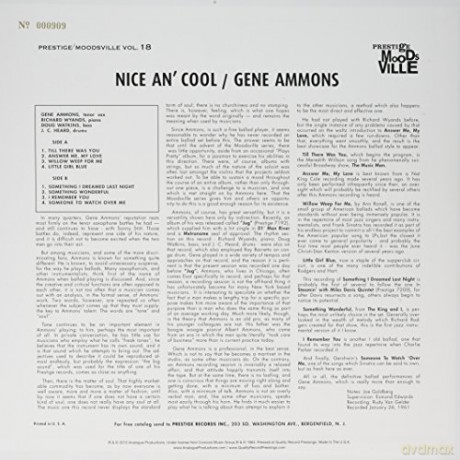 Gene Ammons: Nice An' Cool (stereo) [Winyl]