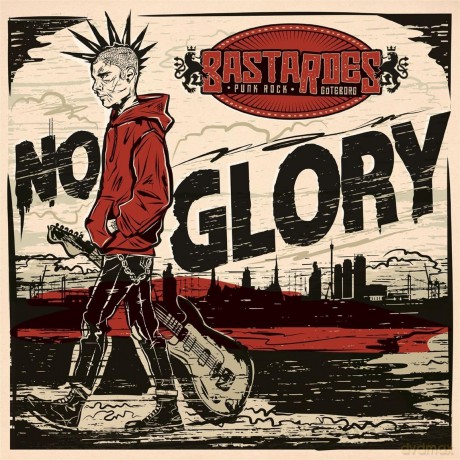 Bastardes: No Glory (Clear Red Dust w/ Black Splatter) [Winyl]
