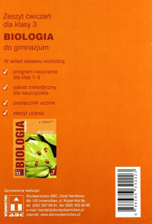 Biologia Abc Biologii Gimn Kl.3 Ćwiczenia