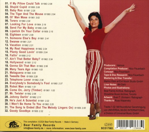 Connie Francis: On The Dancefloor With Connie Francis [CD]