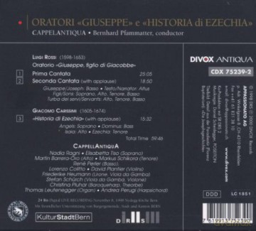 Luigi Rossi: Oratorium Giuseppe, figlio di Giacobbe [CD]