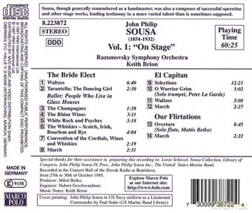 John Philip Sousa: Orchesterwerke Vol.1: On Stage [CD]