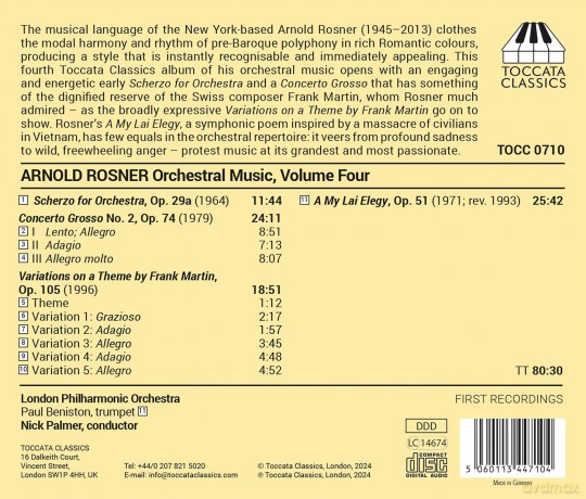 Arnold Rosner: Orchesterwerke Vol.4 [CD]