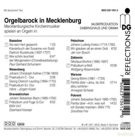 Orgelbarock in Mecklenburg [CD]