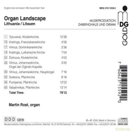 Orgellandschaft Litauen [CD]