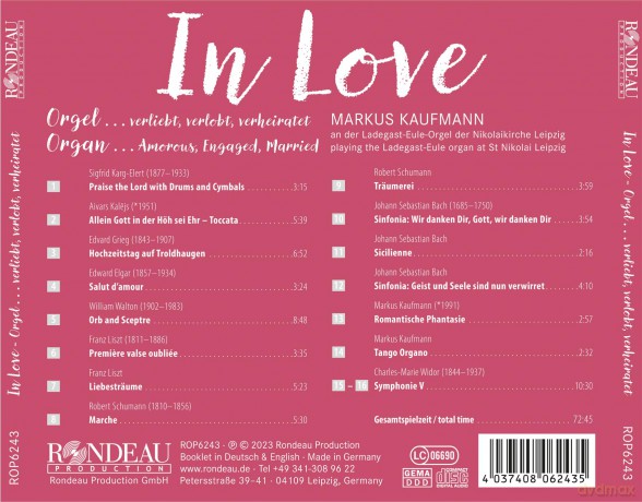 Orgelmusik aus der Leipziger Nikolaikirche - In Love [CD]