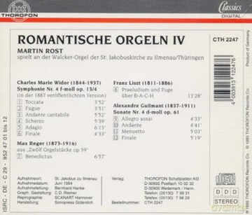 Charles-Marie Widor: Orgelsymphonie Nr.4 [CD]