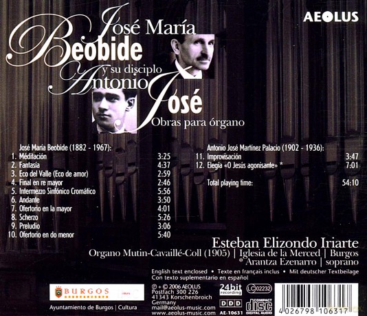 Jose Maria Beobide: Orgelwerke [CD]