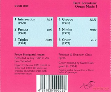 Bent Lorentzen: Orgelwerke Vol.1 [CD]