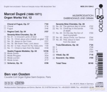 Marcel Dupre: Orgelwerke Vol.12 [CD]