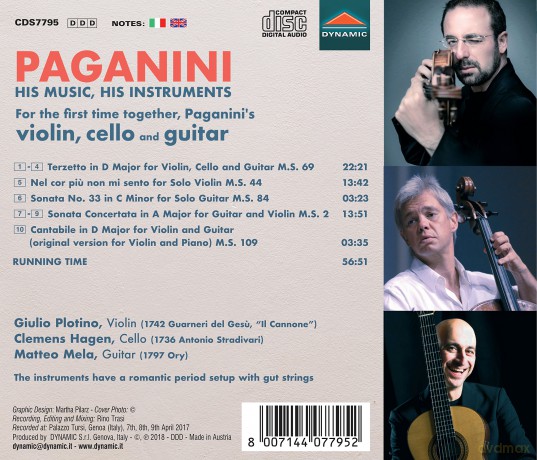 Niccolo Paganini: Paganini - His Music, His Instruments [CD]